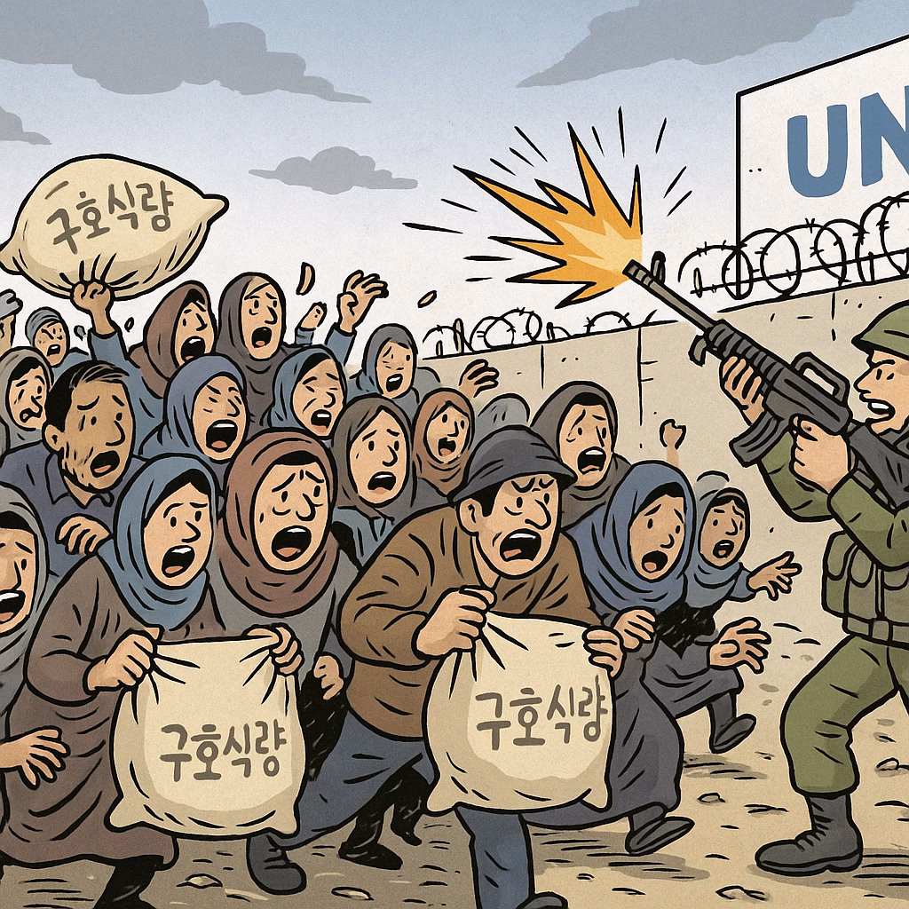 가자지구 배급소에 몰린 인파…9명 사망에 이스라엘 “경고사격이었다”