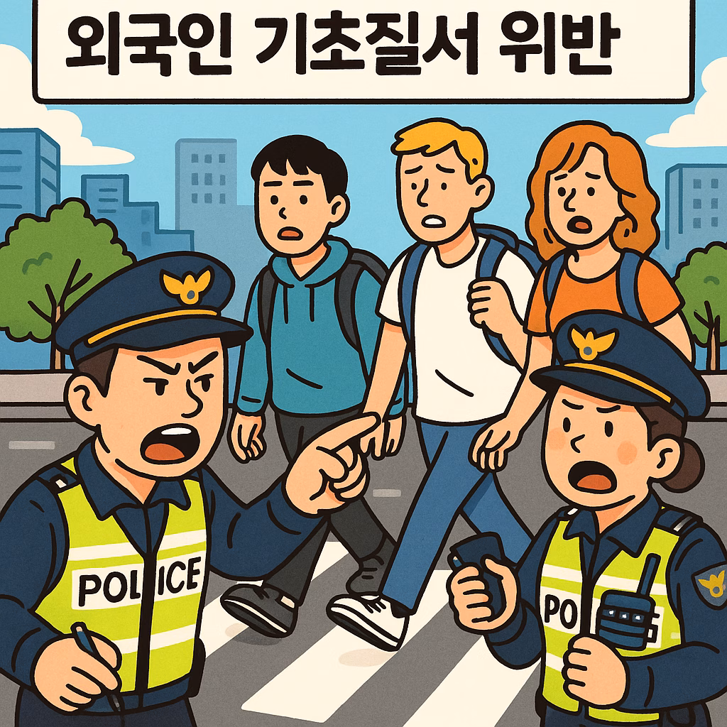제주, 외국인 무질서 행위 급증…기초질서 단속 강화
