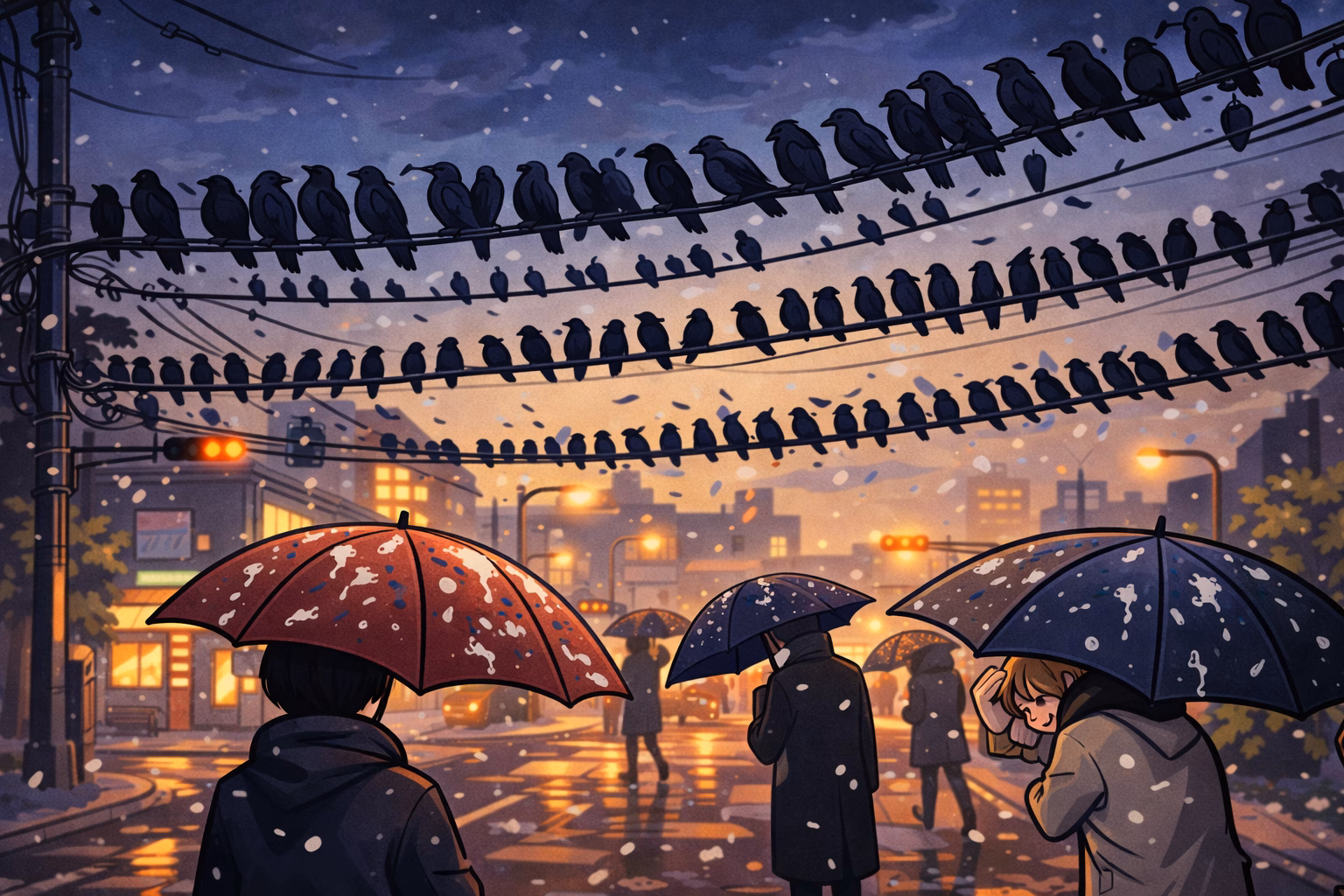 수원 겨울을 알리는 떼까마귀 시민 불편 속 공존 해법 모색